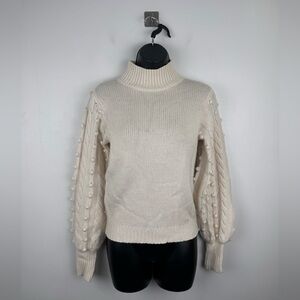 Autumn Cashmere Women Popcorn Sleeve Sweater Size XS